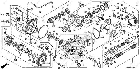 Honda ATV 2017 OEM Parts Diagram for Front Final Gear | Partzilla.com