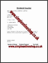 5 Dividend Vouchers Template - SampleTemplatess - SampleTemplatess