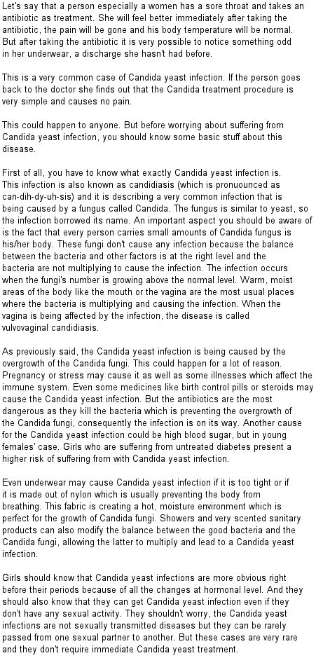 Candida Treatment Diet Guide: Candida Diaper Rash Treatment