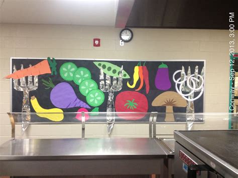 Lunch room bulletin board | School cafeteria decorations, Cafeteria ...