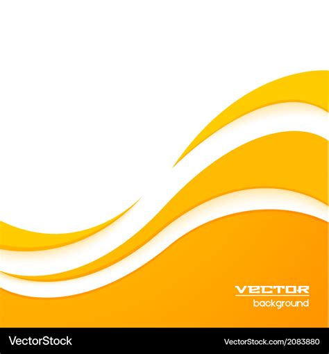 Yellow wave background Royalty Free Vector Image