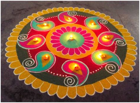 Diwali Rangoli 2018: Decorate your home with Easy Rangoli Design Images ...