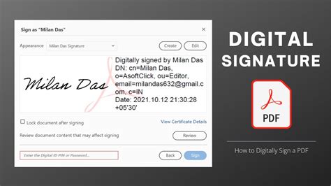 How to Sign PDF with Digital Signature Certificate (in Adobe Acrobat ...