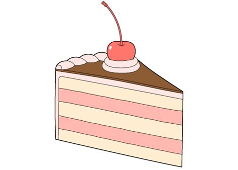 Cartoon Cake Slice Drawing : Download High Quality Cake Clipart Kawaii ...