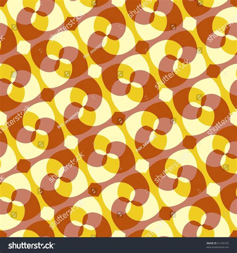 Seamless Yellow Abstract Swirl Pattern Stock Vector Illustration ...