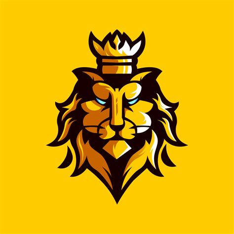 Lion King logo design vector with modern illustration concept style for ...