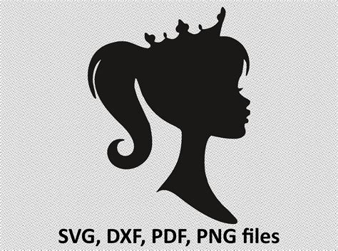 Barbie Head Svg