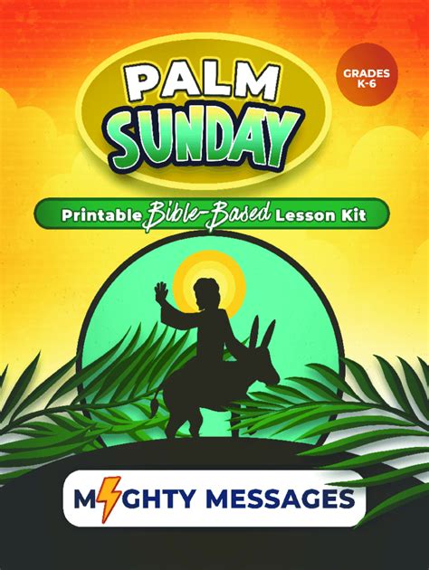 Fillable Online Palm Sunday Sunday School Lesson for Kids Fax Email ...