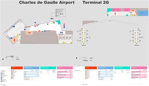 Charles de Gaulle Airport Terminal 2G Map | Paris - Ontheworldmap.com