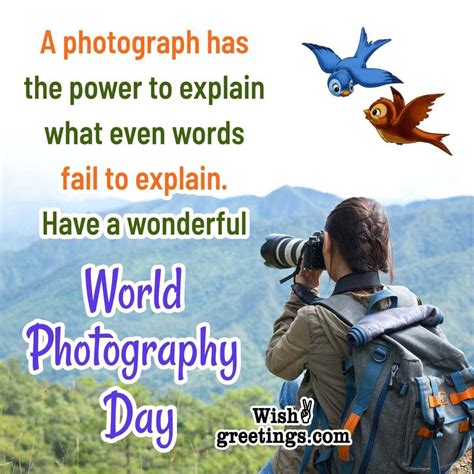 World Photography Day Messages Quotes - Wish Greetings