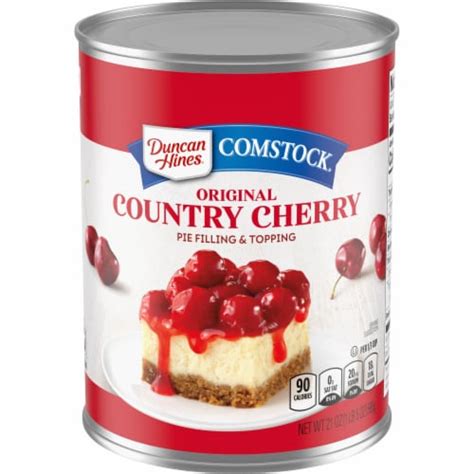 Duncan Hines Comstock Original Country Cherry Pie Filling And Topping ...