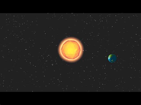 Earth Orbiting The Sun Animation