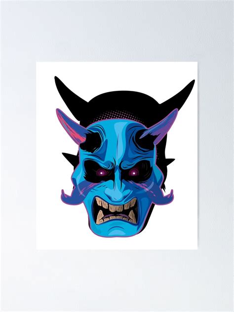 "Copia de oni mask, japanese ogre" Poster for Sale by Dirtdiver06 ...