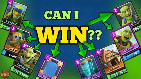 CAN I WIN WITH ALL THE GOBLINS CARDS?? - Clash Royale [Full Hd] - YouTube