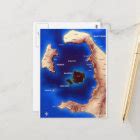 santorini-caldera-map.jpg postcard | Zazzle