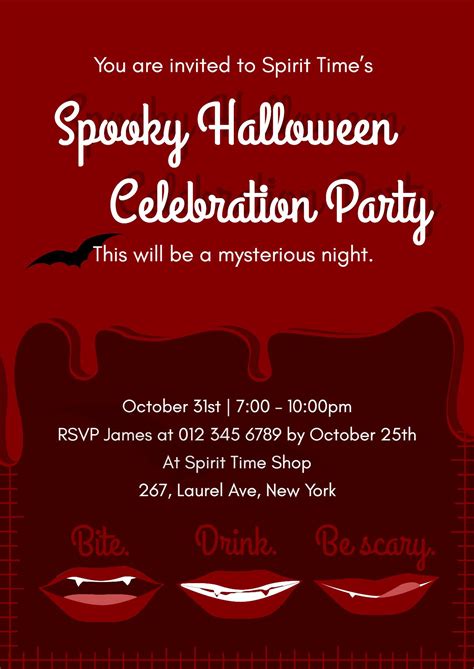 70 Halloween Party Invitation Wording Ideas (2024) | Fotor