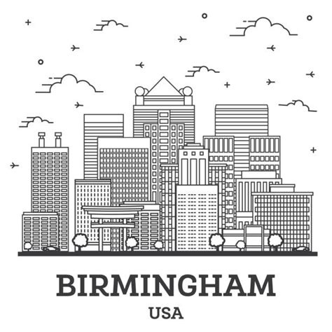 Birmingham Alabama Skyline Silhouette Stock Photos, Pictures & Royalty-Free Images - iStock