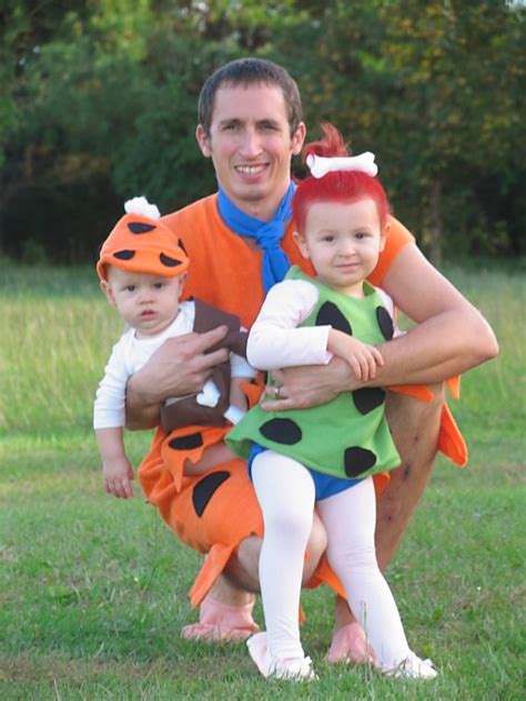 Coolest Homemade Flintstones Family Costume