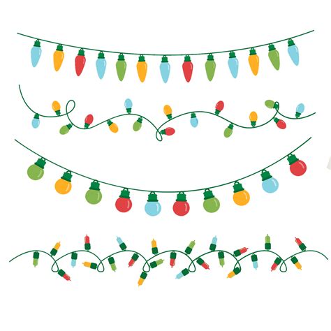 Free & Cute Christmas Lights Clipart For Your Holiday Decorations ...