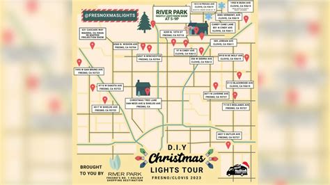 A Christmas Tree Light tour map made by Fresno Street Eats | CBS47 and ...