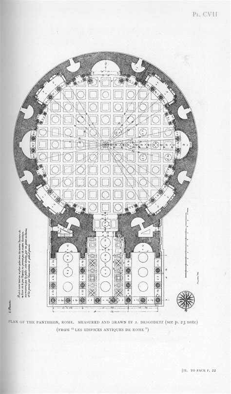 Floor Plan of the Pantheon, Rome (Illustration) - World History ...