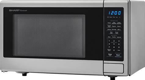 Best Buy: Sharp Carousel 1.1 Cu. Ft. Mid-Size Microwave Stainless Steel ...