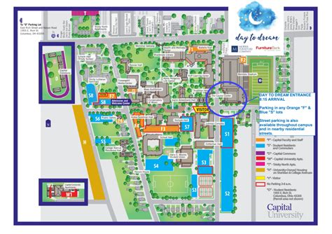 Capital University Campus Map – Map VectorCampus Map