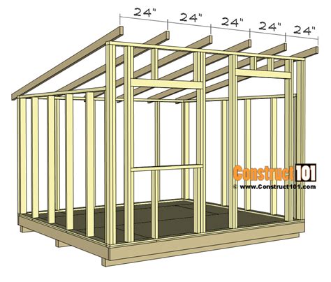 10x10 Lean To Shed Plans