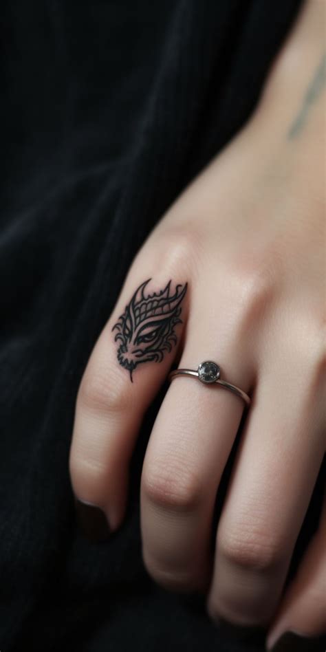 Dragon Finger Tattoos: Miniature Power & Wisdom | Finger tattoos ...