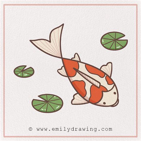 How to Draw a Koi Fish – Emily Drawing