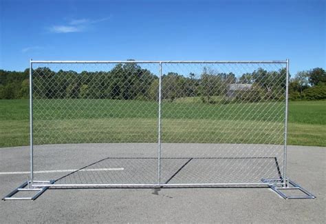 America Galvanized Chain Link 6x12 Temporary Construction Fence Panels ...