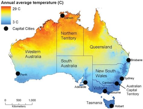 Temperature Map Of Australia