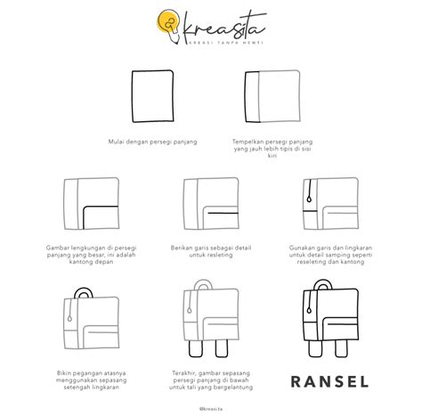 Tutorial Menggambar Tas Ransel