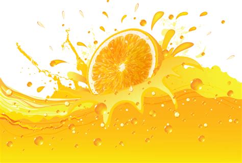 Orange Juice Splash Png Transparent Images