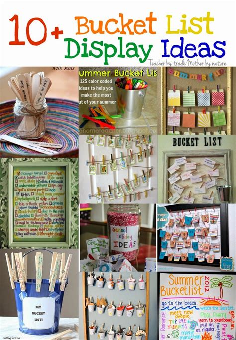 #TuesdayTen: 10+ Bucket List Display Ideas - Teacher by trade, Mother ...