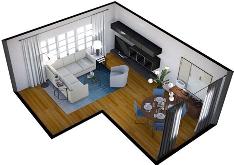 L Shaped Living And Dining Room Layout