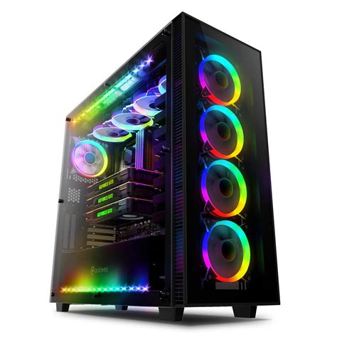 Buy anidees AI Crystal XL RGB V3 Full Tower Tempered Glass PC Case ...