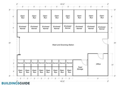 Dog Boarding Facility Floor Plans - floorplans.click