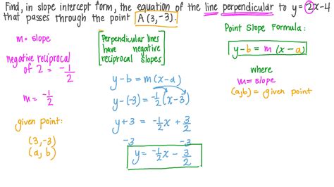 Equation Of Lines Perpendicular - Tessshebaylo