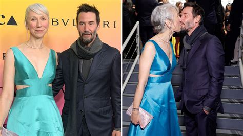 Keanu Reeves turns heads on red carpet as star kisses girlfriend ...