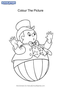 Mr Wobbly Man - Noddy colouring pages worksheet for Preschool ...