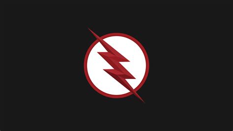 Flash Logo Minimal Black 4k Wallpaper,HD Superheroes Wallpapers,4k ...