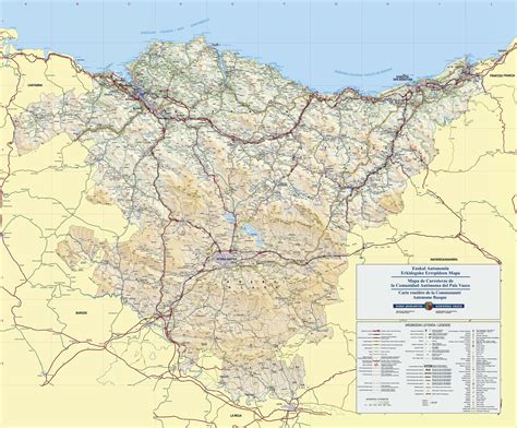 Large Basque Country Maps for Free Download and Print | High-Resolution ...