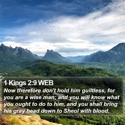 1 Kings 2:9 WEB Scriptures Images