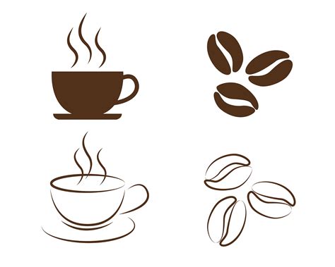 iconos de elementos de café 1906625 Vector en Vecteezy