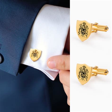 Personalized Crest Cufflinks Photo Cufflinks