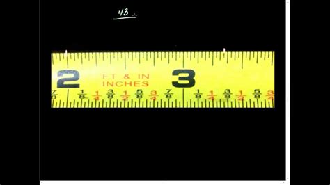 Fractions Reading a Ruler - YouTube