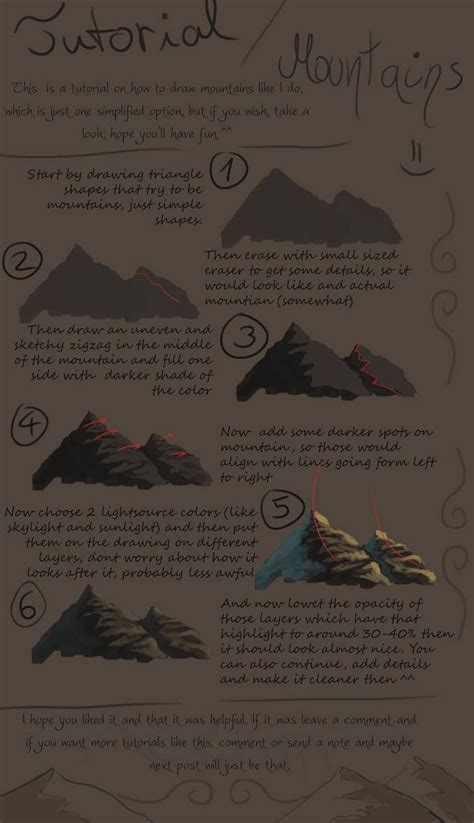 Mountain tutorial by AceKipp on DeviantArt | Digital painting photoshop ...