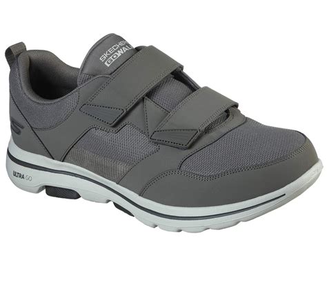 Skechers Double Velcro Athletic Mesh Performance Walking Shoe in Khaki ...