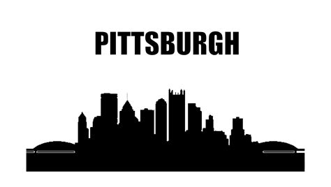 PITTSBURGH Silhouette SVG EPS Cut File | Etsy